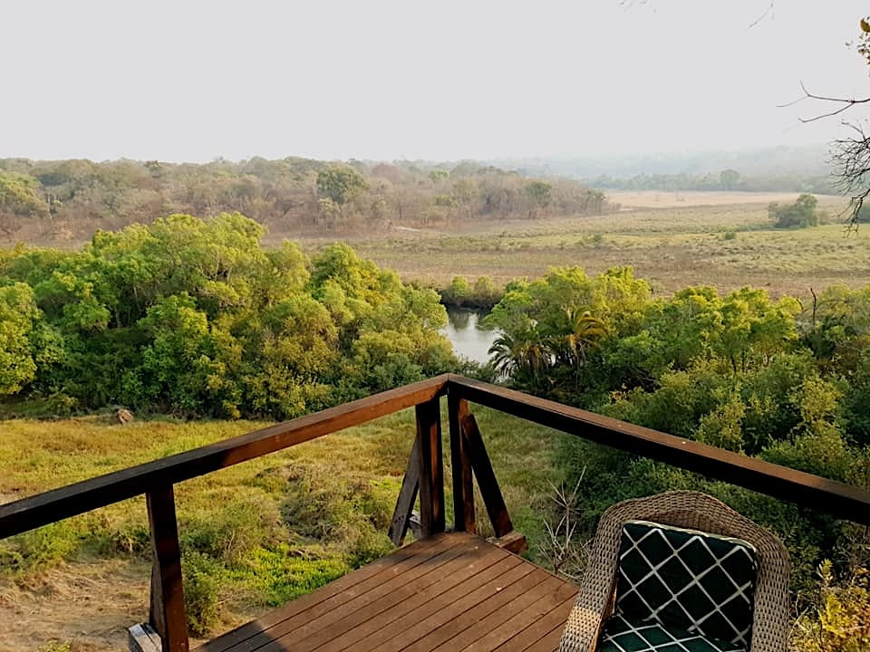 About Hero: View from the camp deck over the West Lunga floodplain